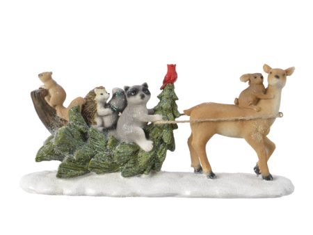 Woodland Animals Sleigh Ride For Sale