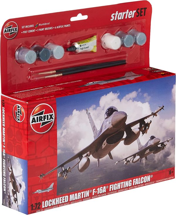 1 72 Lockheed Martin F16A Fighting Falcon Starter Set Online now