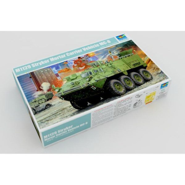 01512 1 35 M1129 Stryker Mortar Carrier Armed with 120 mm Mortar Plastic Model Kit For Cheap