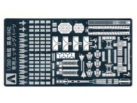 1 350 I.J.N. BATTLESHIP KIRISHIMA (1942) PHOTOETCHED PARTS For Sale