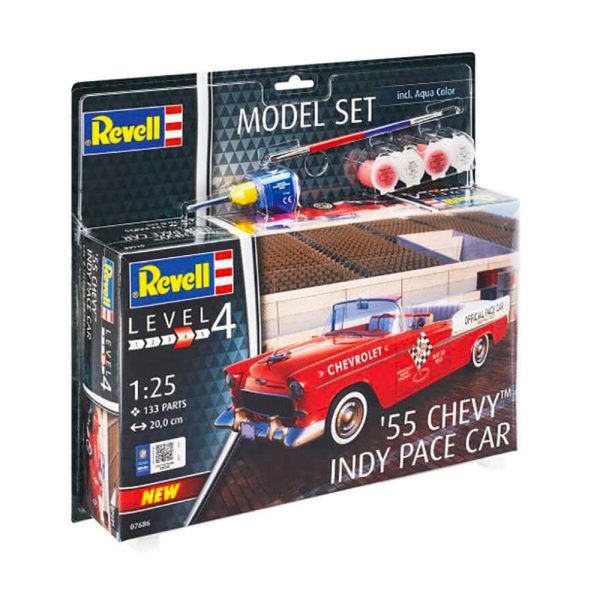 1 25 1955 Chevy Indy Pace Car  Model Set Discount