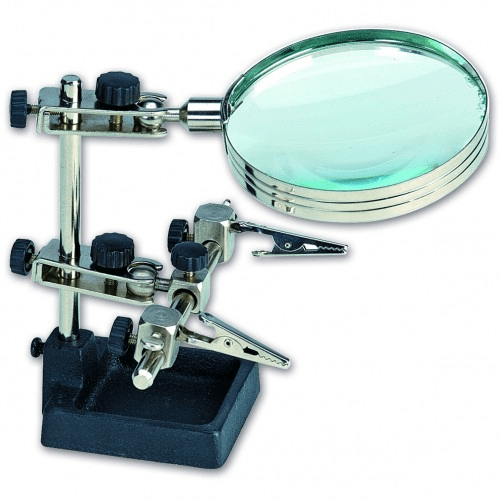 27022 Third Hand w Magnifying Glass For Electronics Modelling Tool Cheap