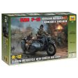 1 35 German Motorcycle with Sidecar and Crew WWII R12  Plastic Model Kit on Sale