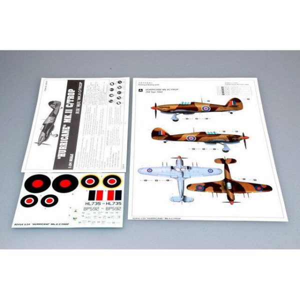 02416 1 24 Hurricane MK.II C TROP Plastic Model Kit Online Sale