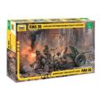 1 35 German AntiTank Gun with Crew PAK36  Plastic Model Kit For Cheap