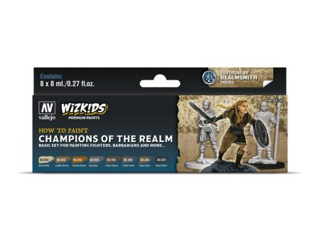 Wizkids Premium Set: Champions of the Realm Acrylic Paint Set 8 Colour Set Online Sale