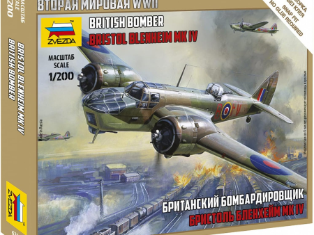 1 200 British Bomber Bristol Blenheim MK IV  Plastic Model Kit For Discount