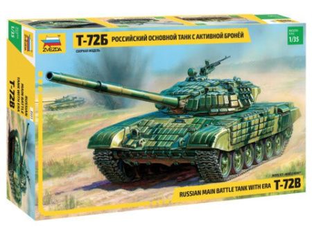 1 35 Russian Main Battle Tank with ERA T72B  Plastic Model Kit For Sale