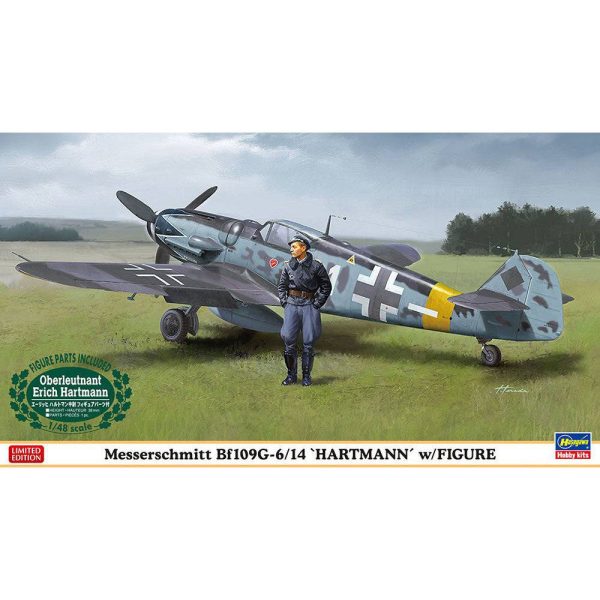 1 48 Bf109G6 14 Hartmann w Figure Cheap