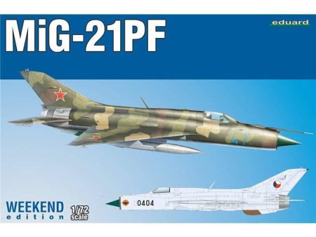 07455 1 72 MiG21PF Weekend edition Plastic Model Kit Cheap