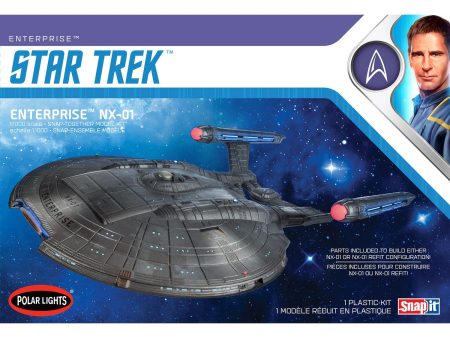 966M 1 1000 Star Trek NX01 Enterprise Snap 2T Plastic Model Kit Online Sale