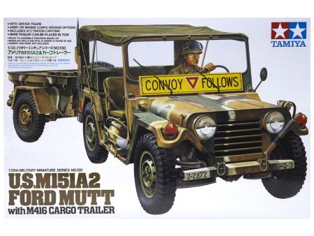 1 35 US M151A2 Ford Mutt w  M416 Cargo Trailer For Sale