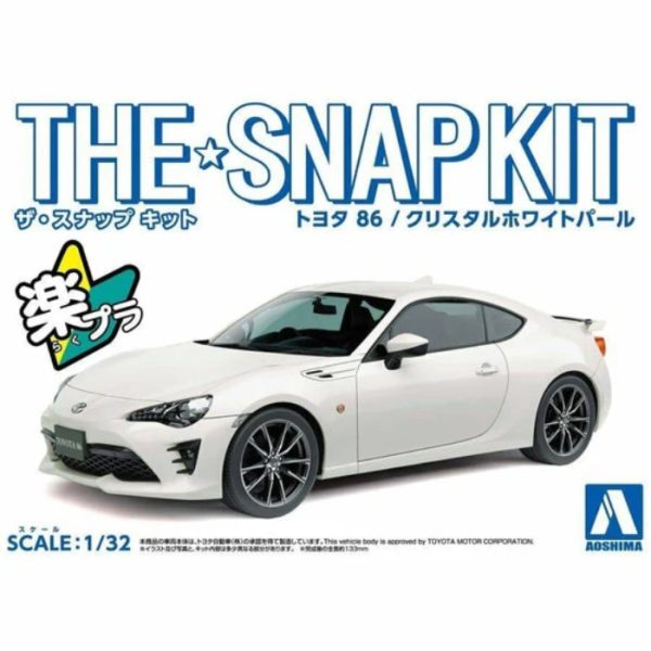 1 32 SNAP TOYOTA 86 (Crystal White Pearl) Cheap